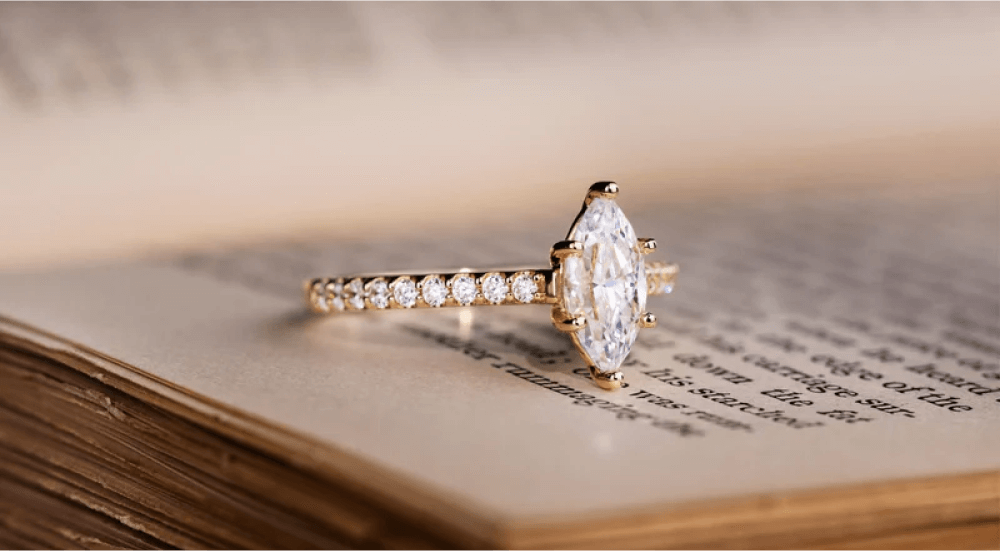 Elevate Your Proposal with Marquise Cut Engagement Rings by Kriyana Jewels
