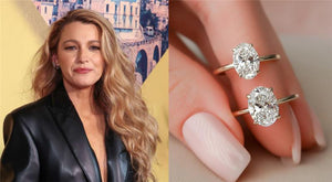 Blake Lively’s Oval Diamond Ring, Hollywood’s Hottest Engagement Icon