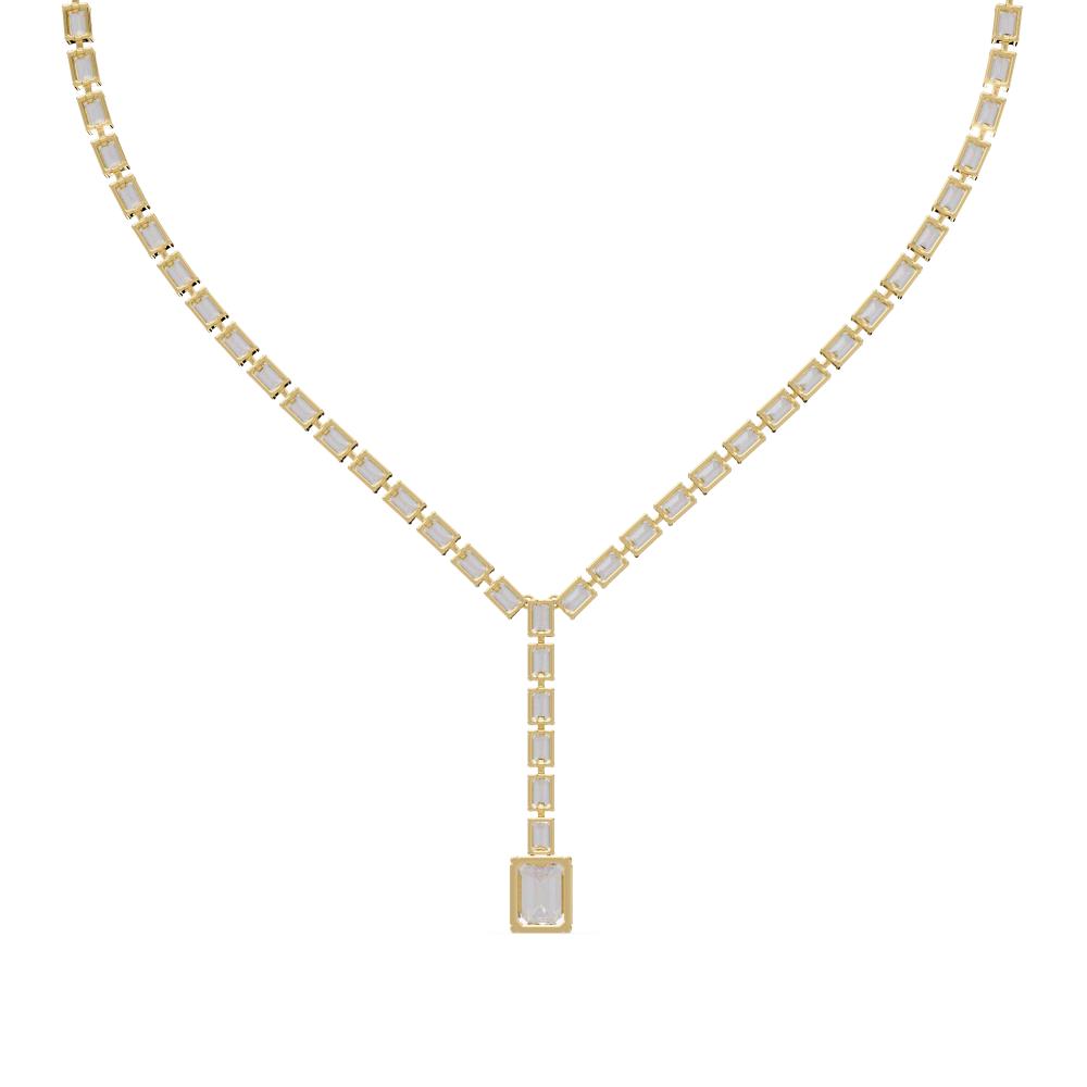 The Mia Emerlad Dangling Tennis Neckalce