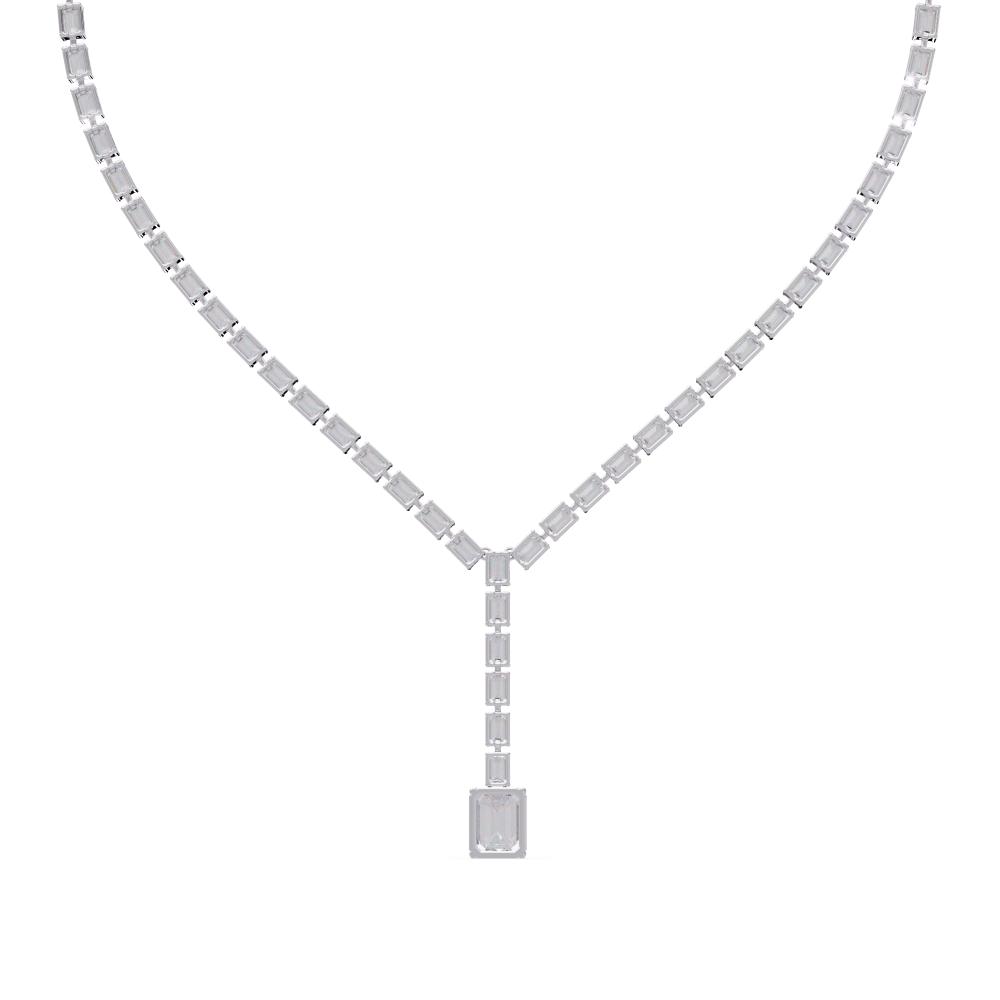 The Mia Emerlad Dangling Tennis Neckalce