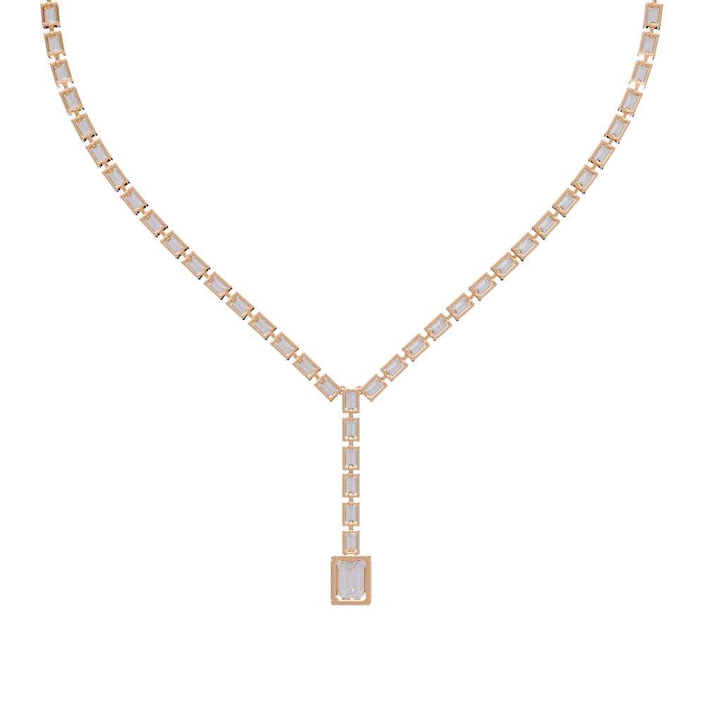 The Mia Emerlad Dangling Tennis Neckalce