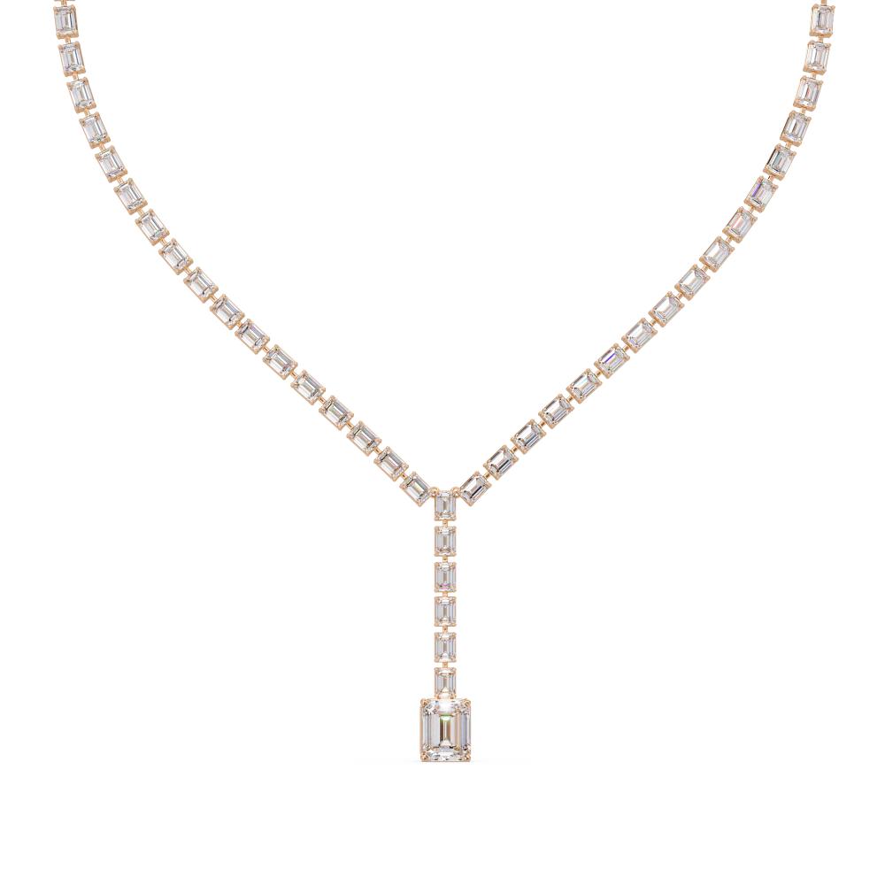 The Mia Emerlad Dangling Tennis Neckalce