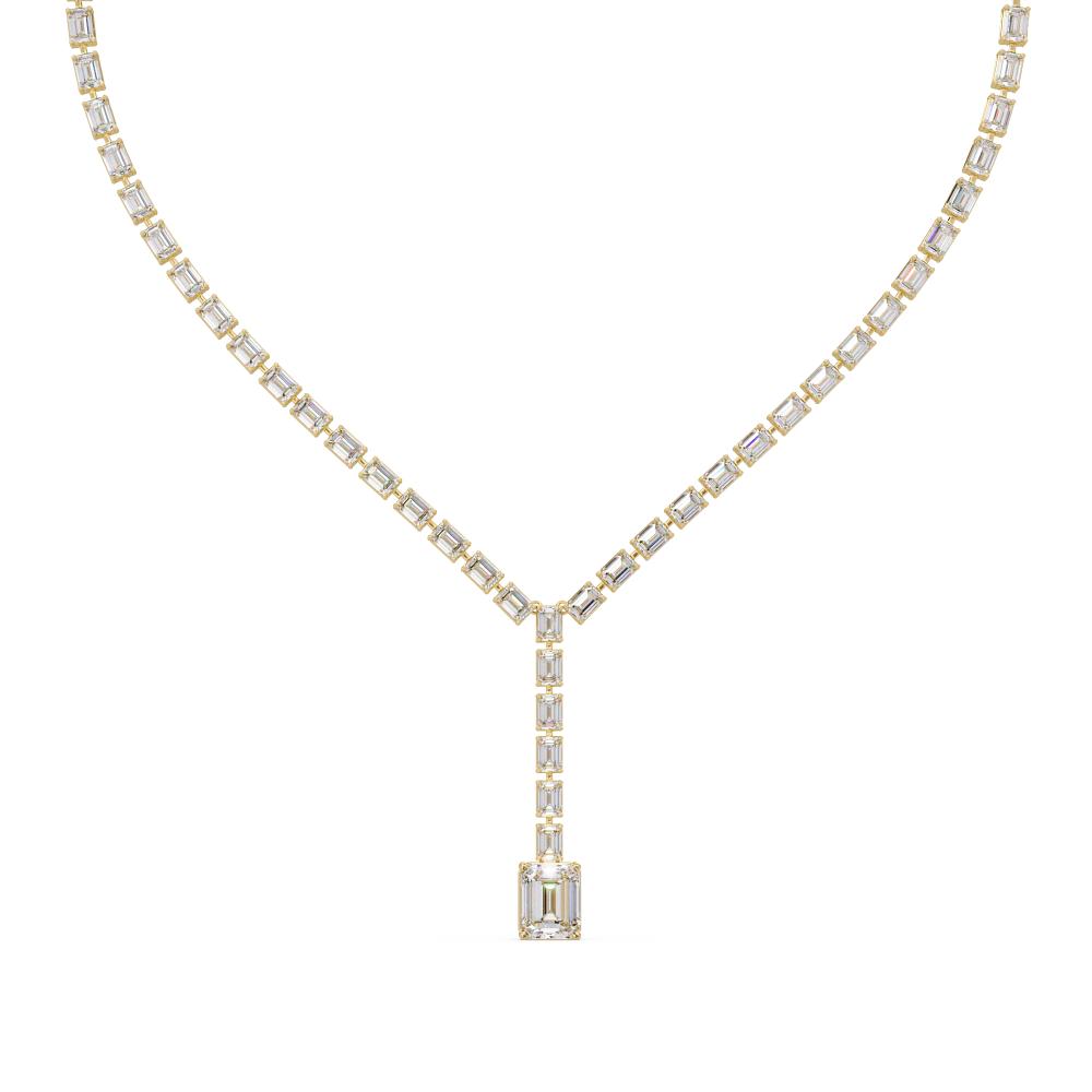 The Mia Emerlad Dangling Tennis Neckalce