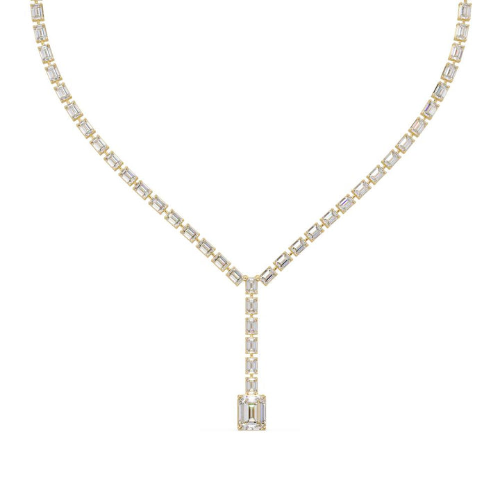The Mia Emerlad Dangling Tennis Neckalce