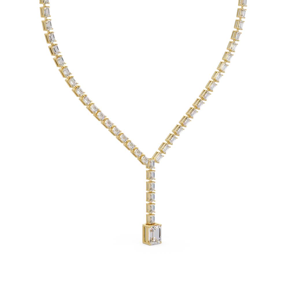 The Mia Emerlad Dangling Tennis Neckalce