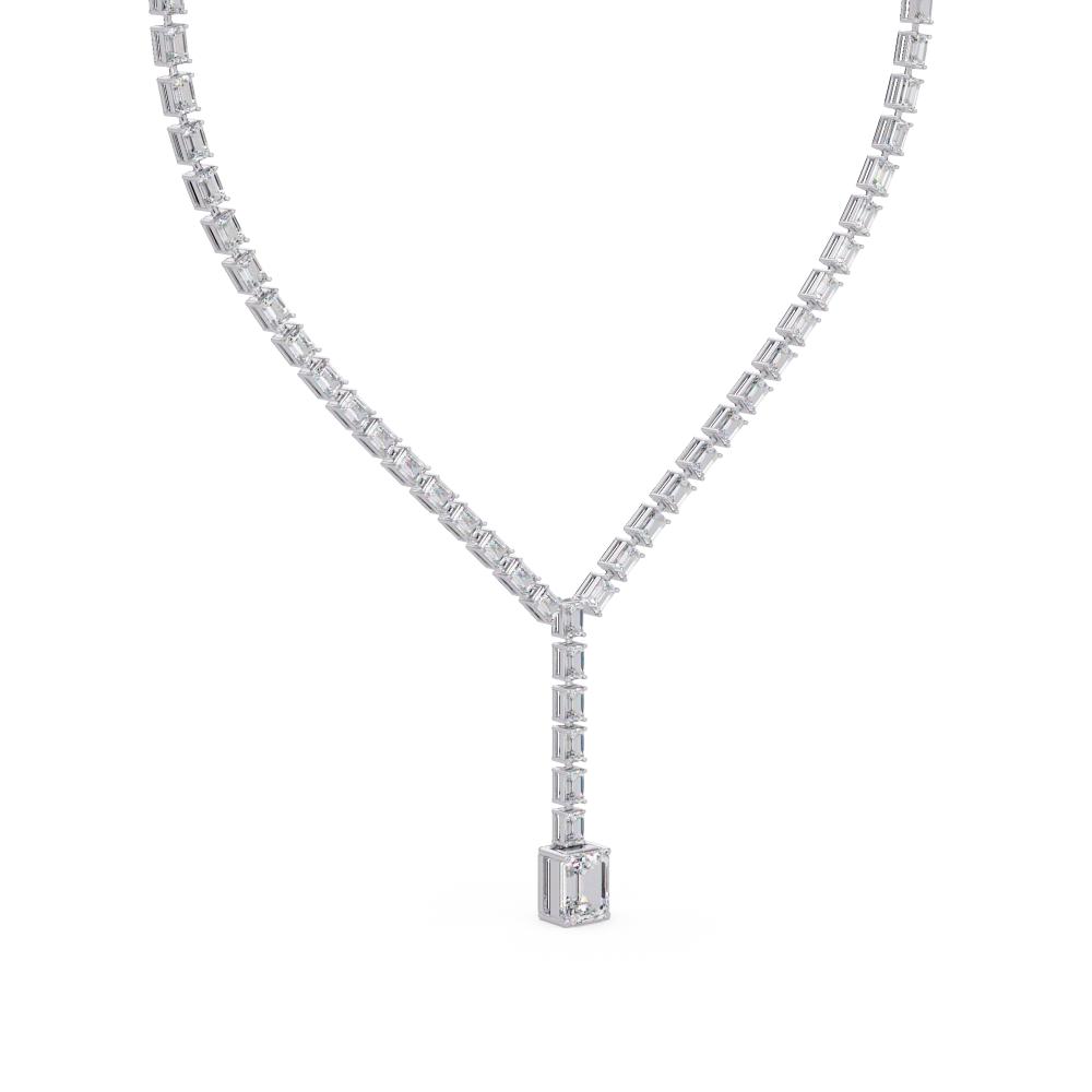 The Mia Emerlad Dangling Tennis Neckalce