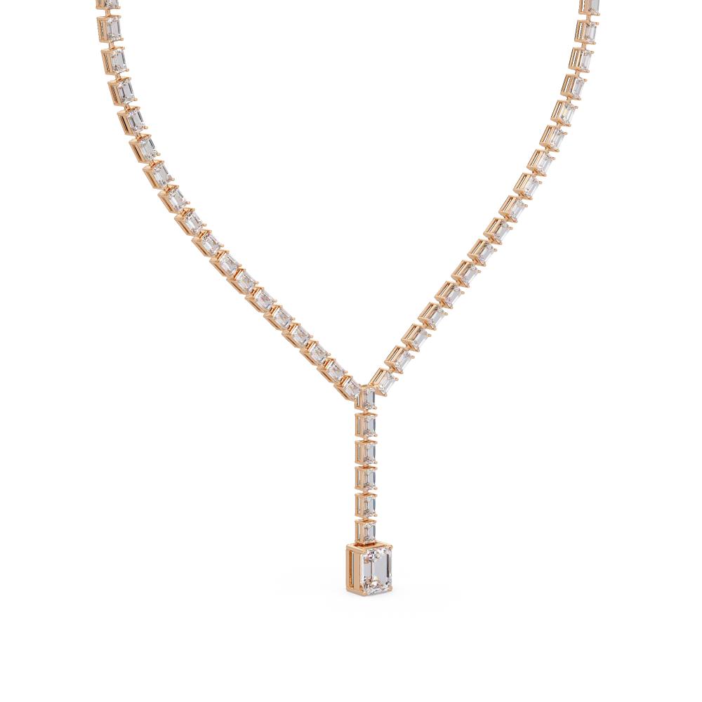 The Mia Emerlad Dangling Tennis Neckalce