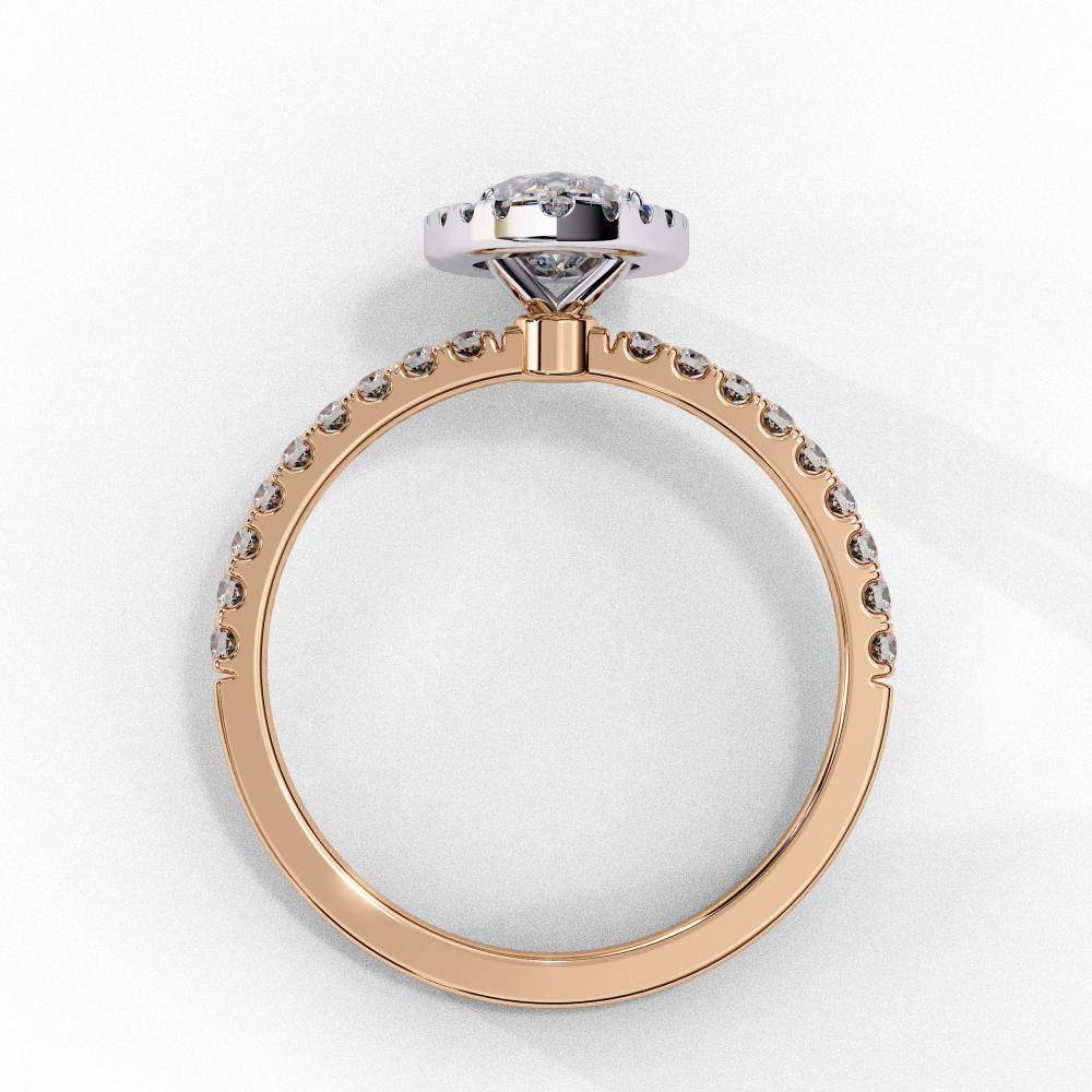 The Lorraine Marquise Halo Engagement Ring