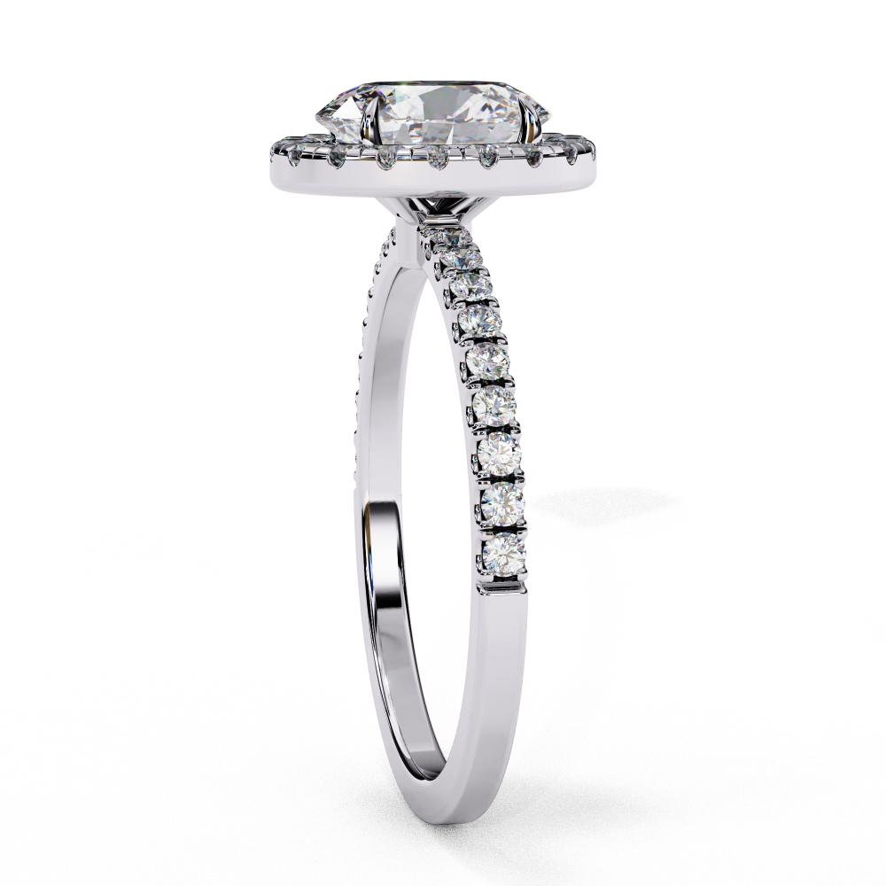 The Lorraine Oval Halo Engagement Ring