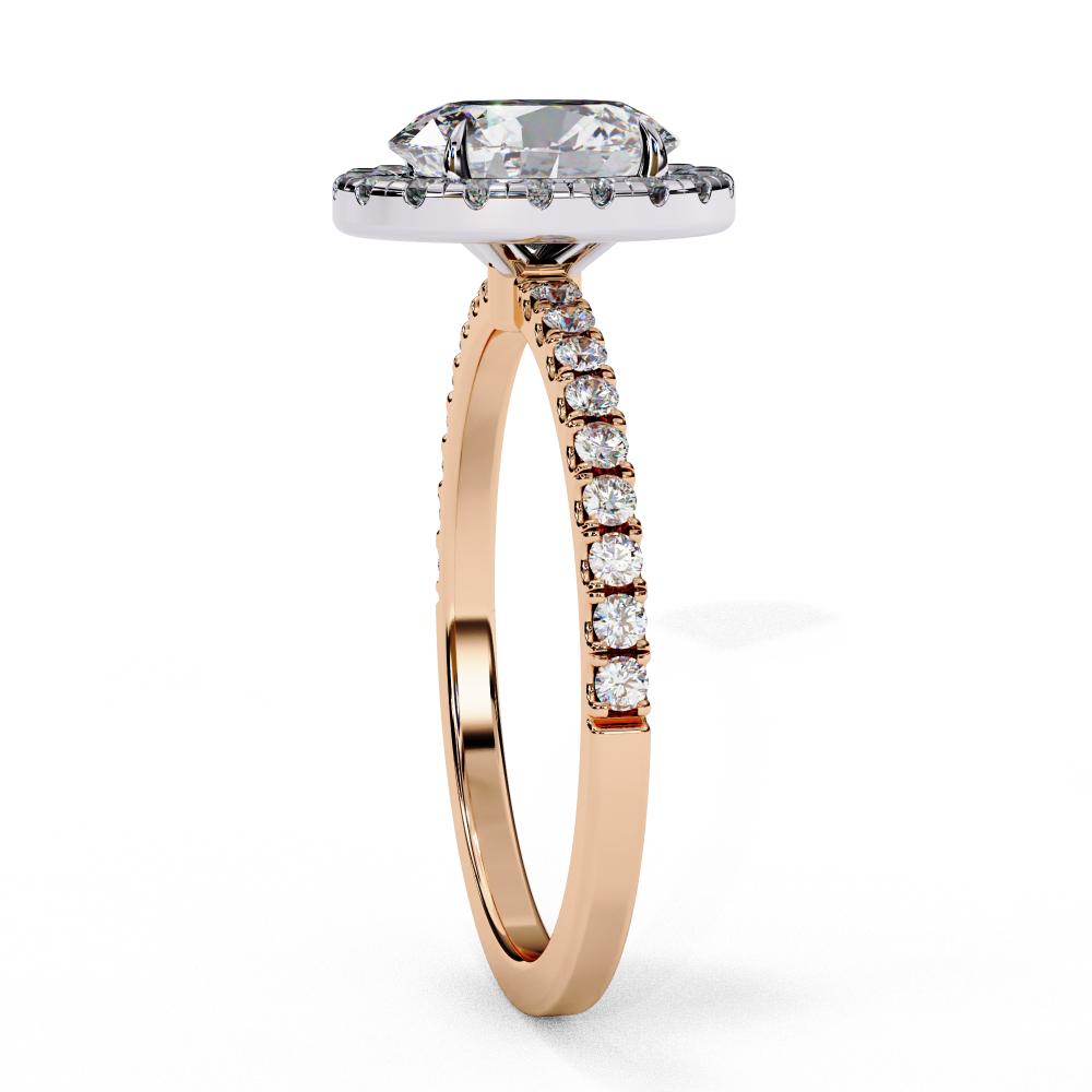 The Lorraine Oval Halo Engagement Ring