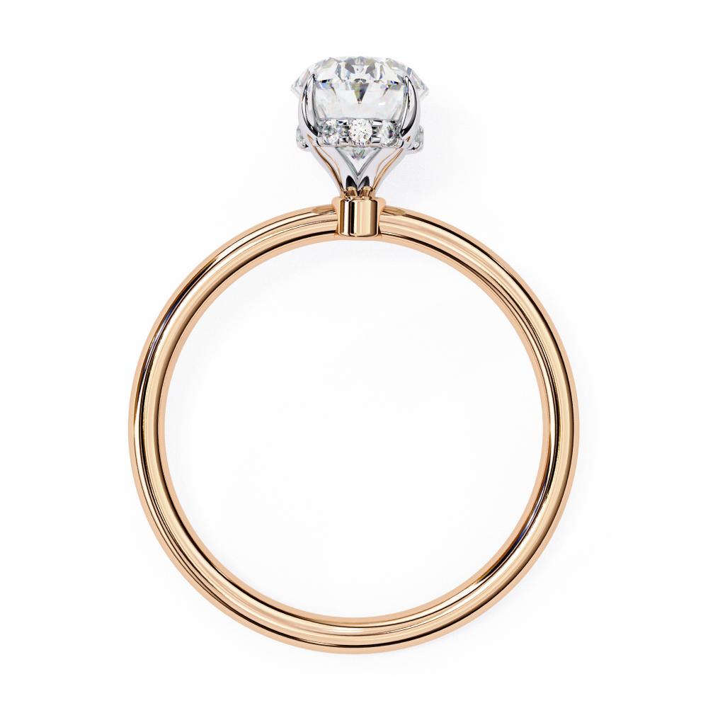 The Toney Oval Hidden Halo Engagement Ring