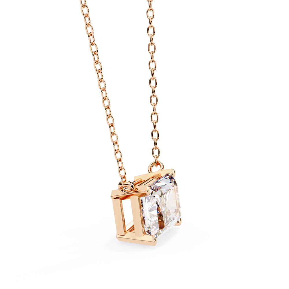 The Layla Radiant Solitaire Pendant With Chain