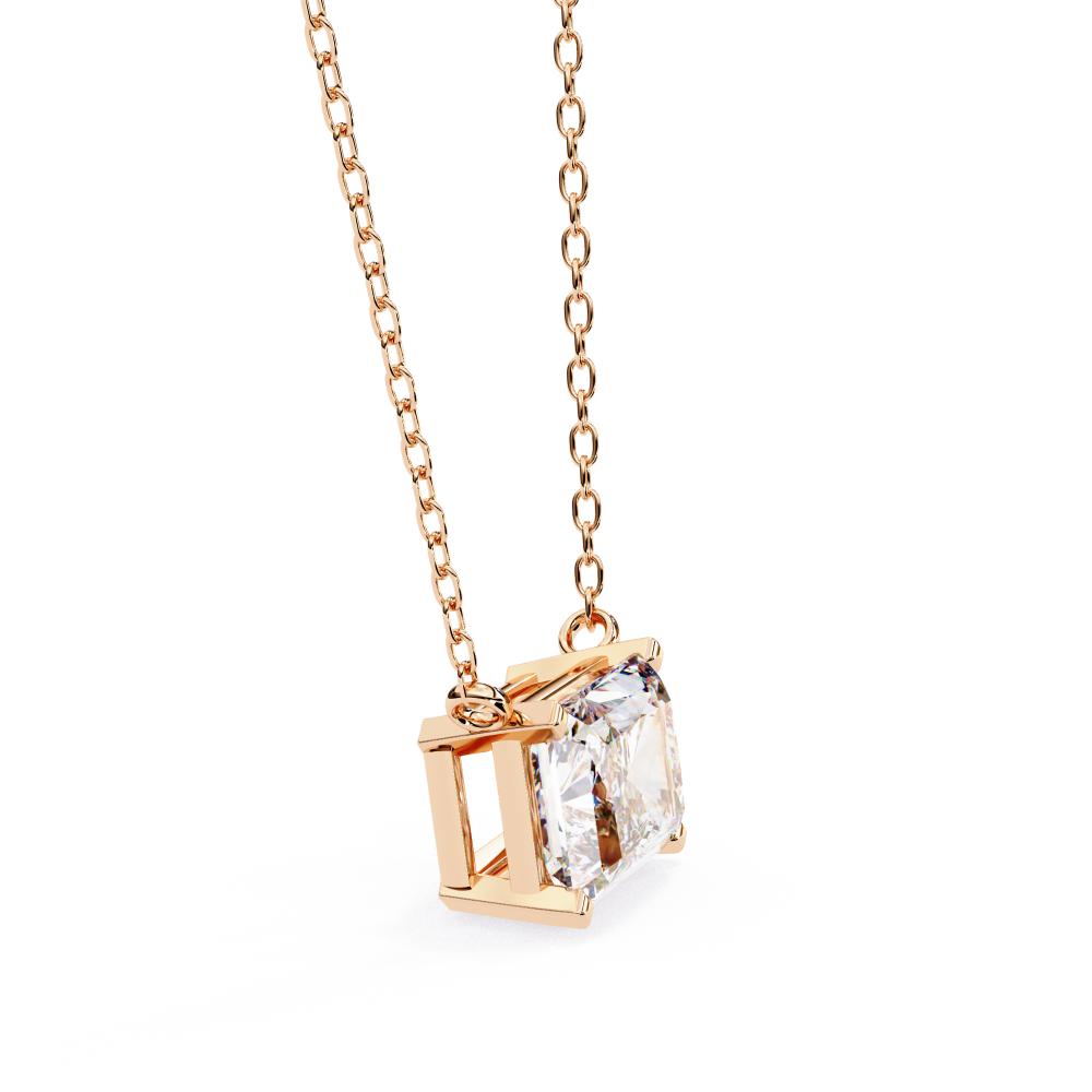 The Layla Radiant Solitaire Pendant With Chain