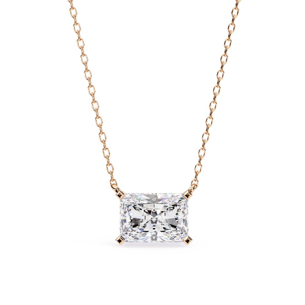 The Layla Radiant Solitaire Pendant With Chain