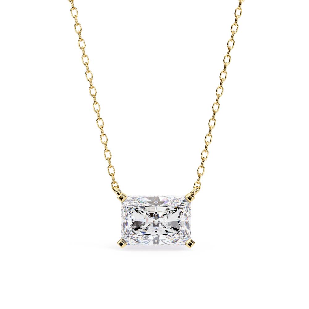 The Layla Radiant Solitaire Pendant With Chain