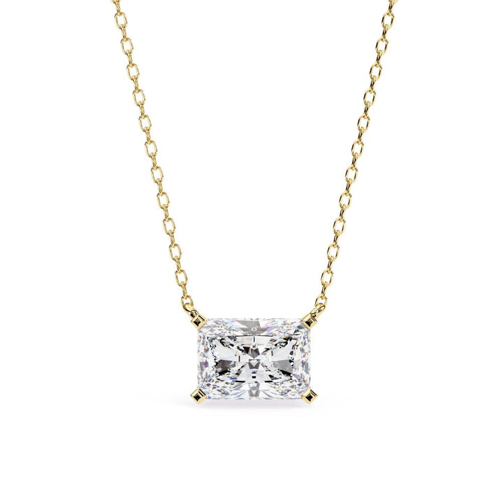 The Layla Radiant Solitaire Pendant With Chain