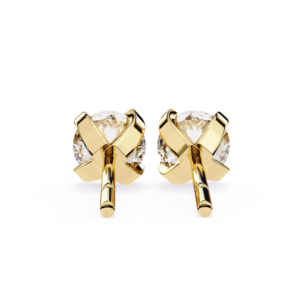 The Anne Round Prong Set Solitaire Stud Earrings