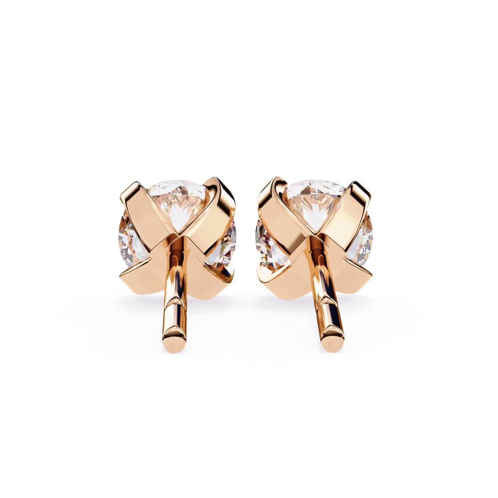 The Anne Round Prong Set Solitaire Stud Earrings