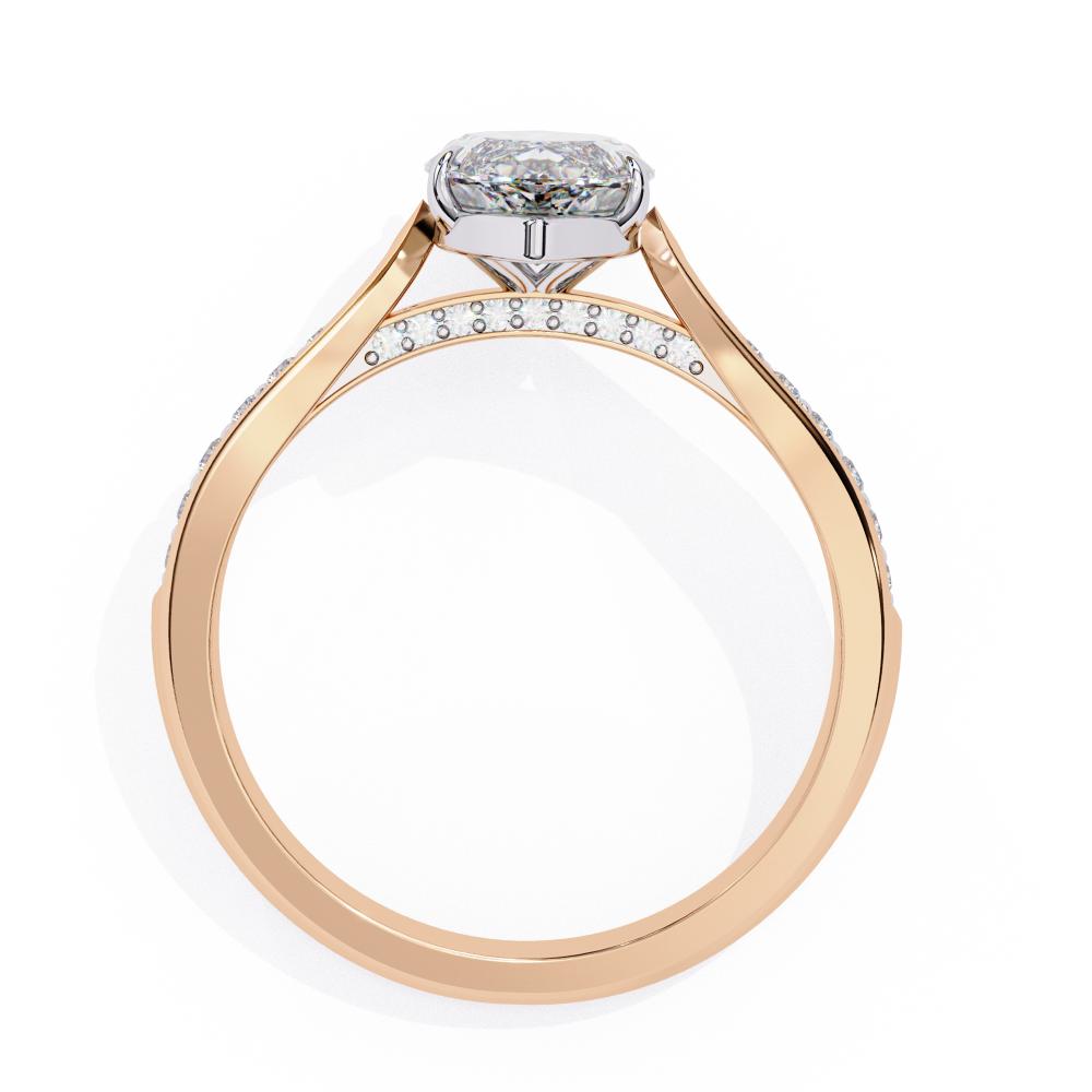 The Nataley Marquise Hidden Accent Engagement Ring