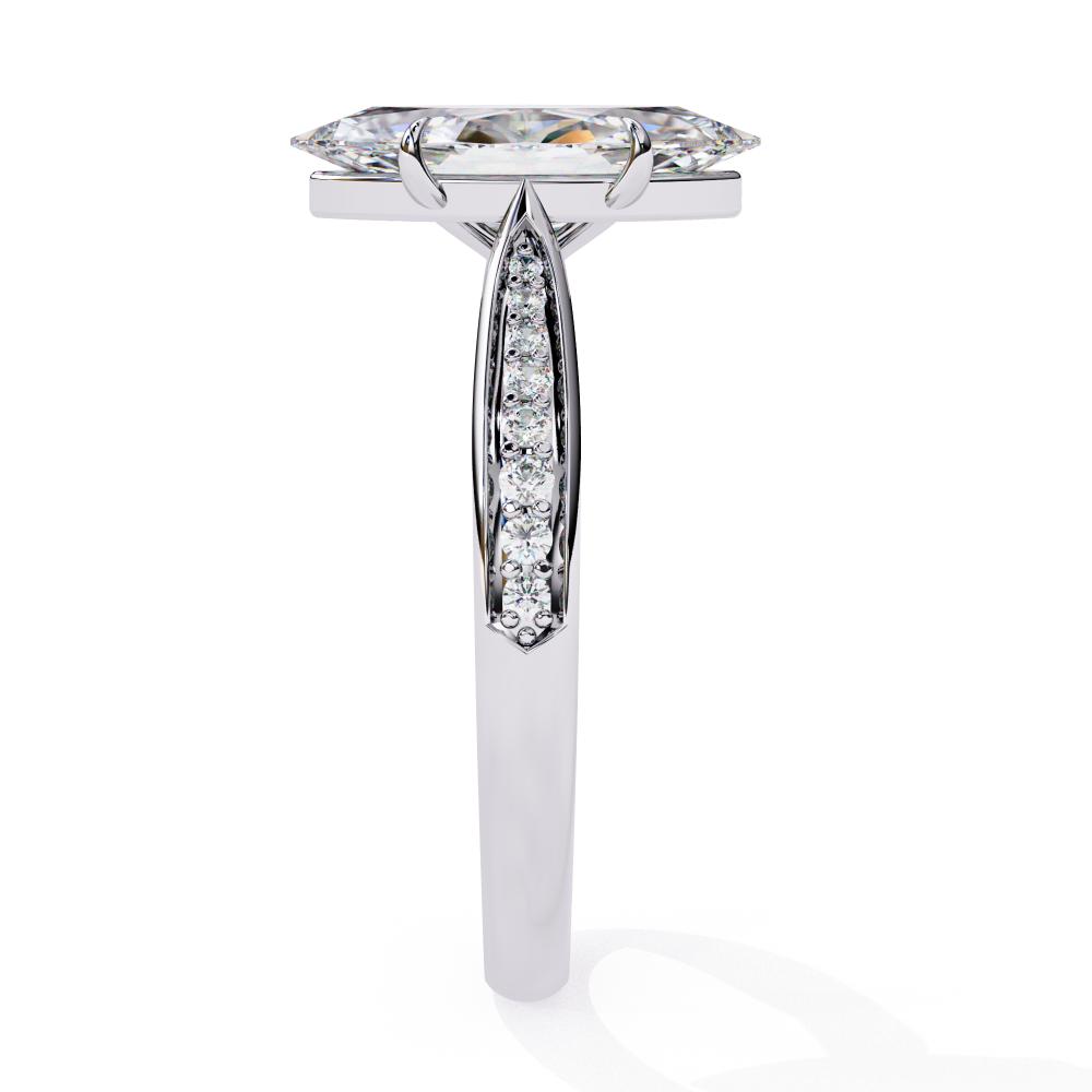 The Nataley Marquise Hidden Accent Engagement Ring