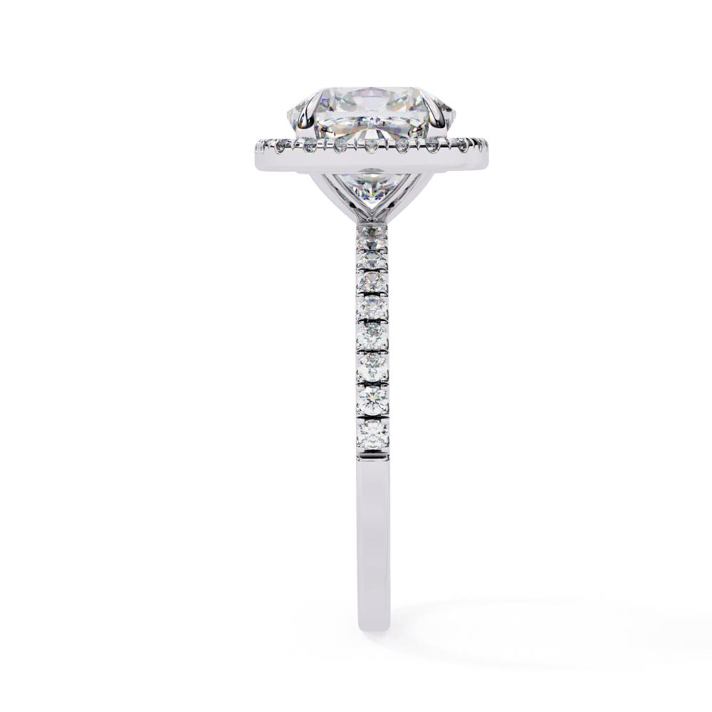 The Lorraine Cushion Halo Engagement ring