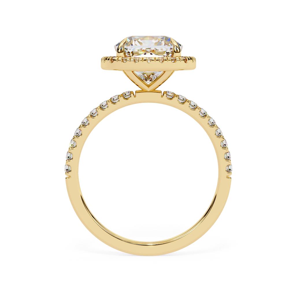 The Lorraine Cushion Halo Engagement ring