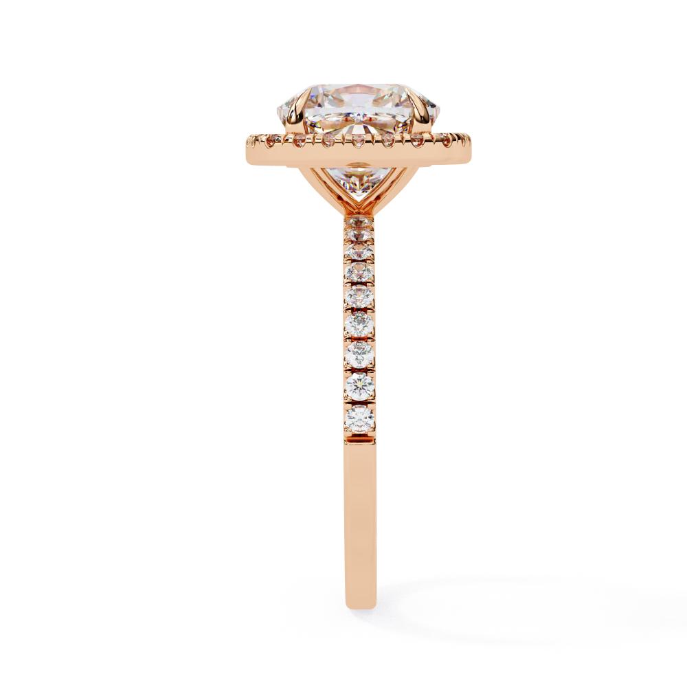 The Lorraine Cushion Halo Engagement ring