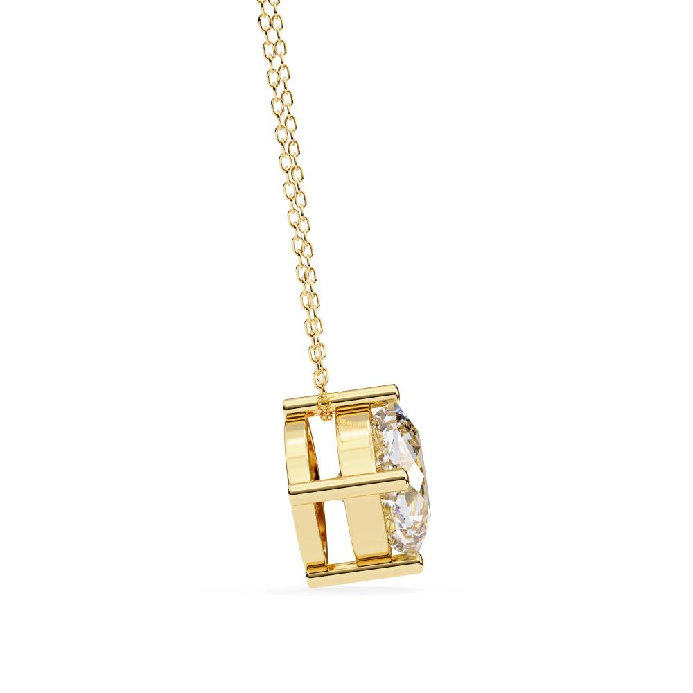 The Sophia Cushion Solitaire Pendant With Chain