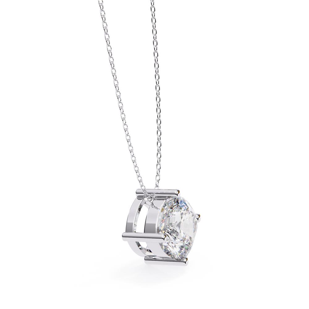 The Sophia Cushion Solitaire Pendant With Chain