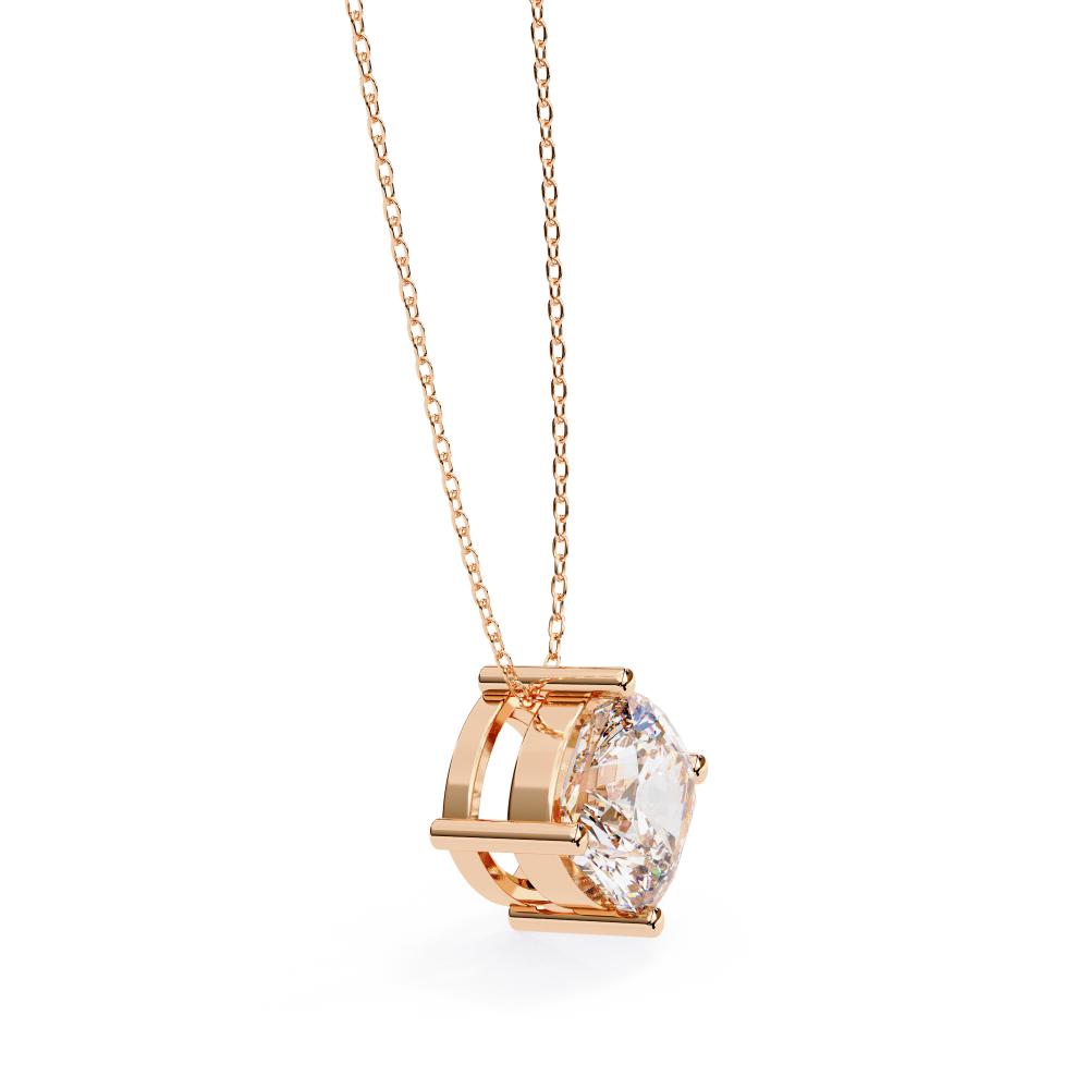 The Sophia Cushion Solitaire Pendant With Chain