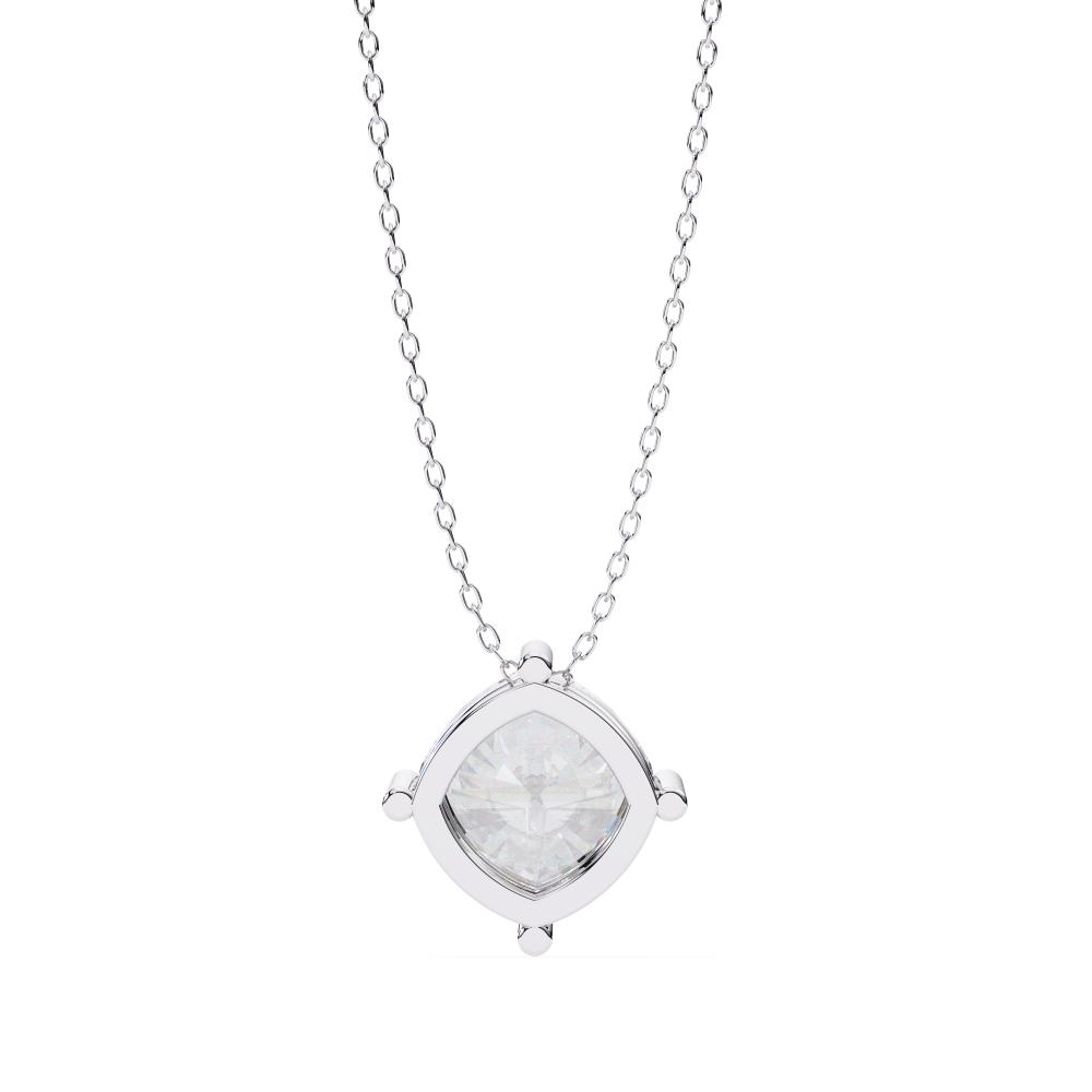 The Sophia Cushion Solitaire Pendant With Chain