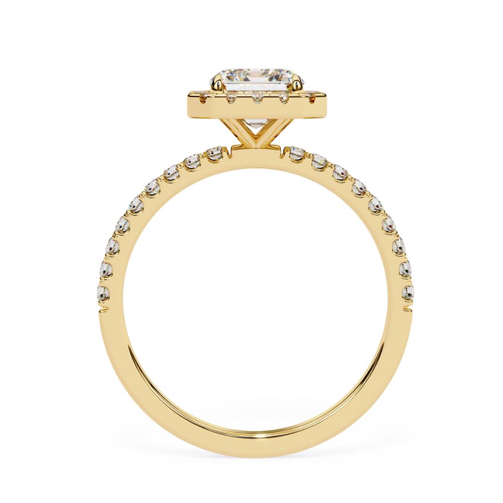 The Lorraine Radiant Halo Engagement ring