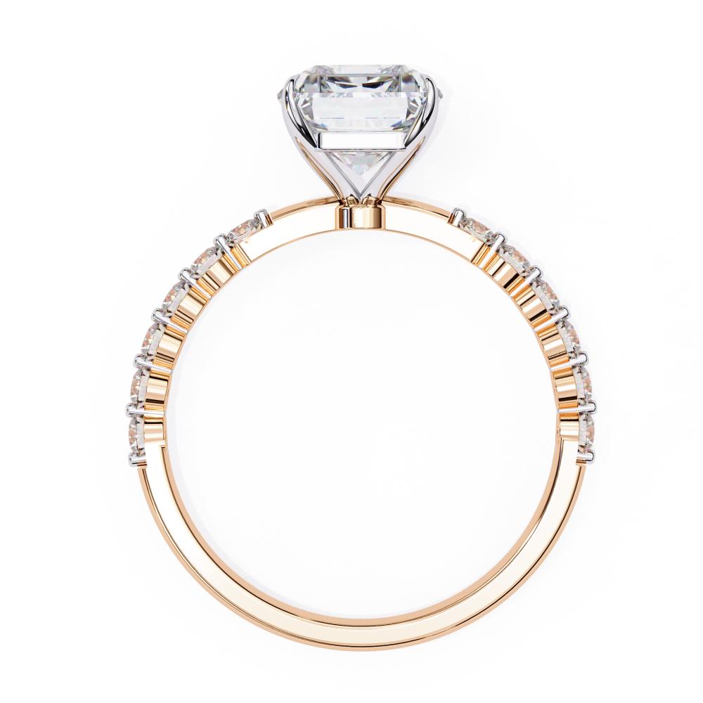 The Beverly Radiant Solitaire with Shared Prong Engagement Ring
