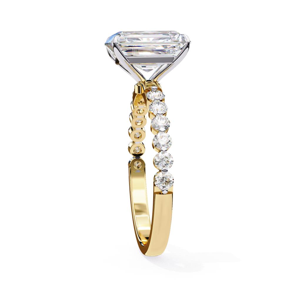 The Beverly Radiant Solitaire with Shared Prong Engagement Ring