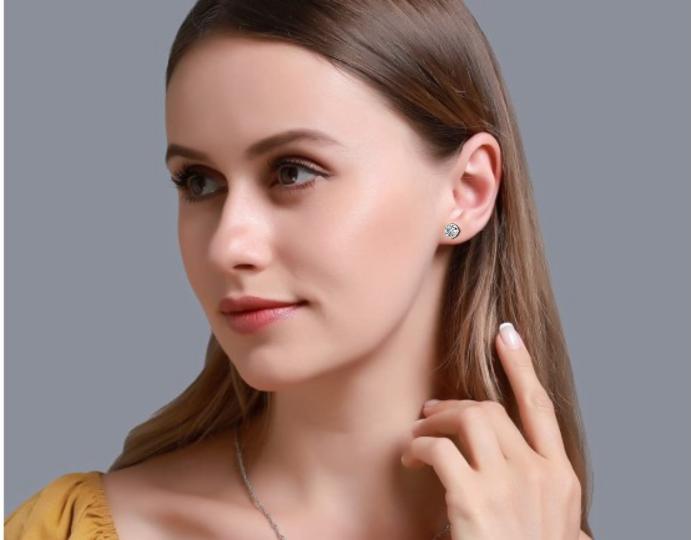 The Aria Round Vintage Style Stud Earrings