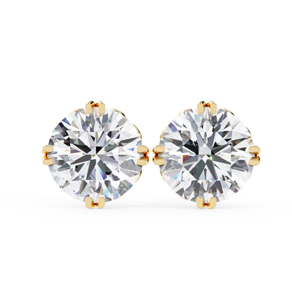 The Aria Round Vintage Style Stud Earrings