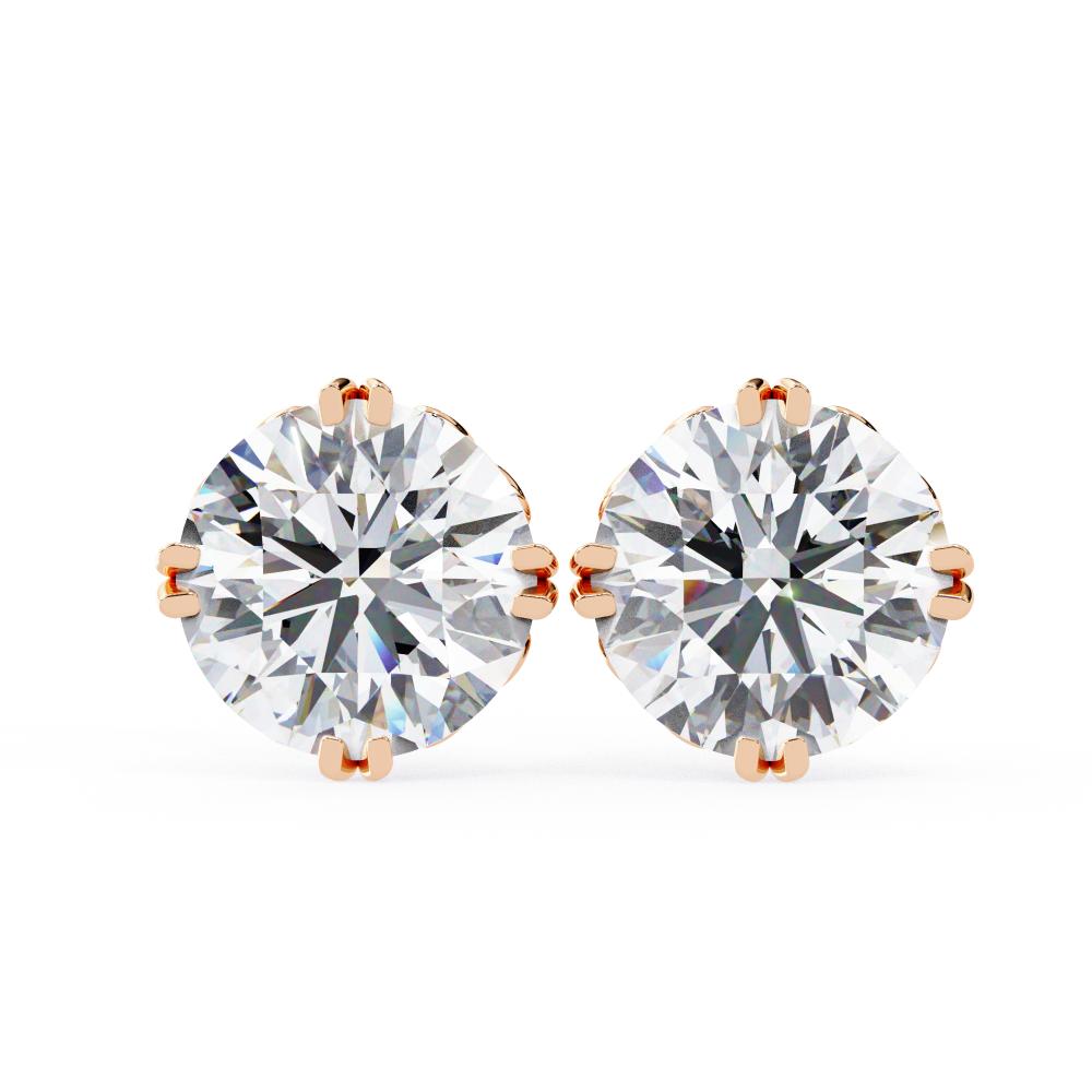 The Aria Round Vintage Style Stud Earrings