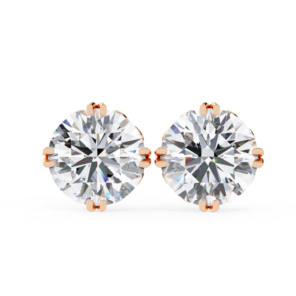 The Aria Round Vintage Style Stud Earrings