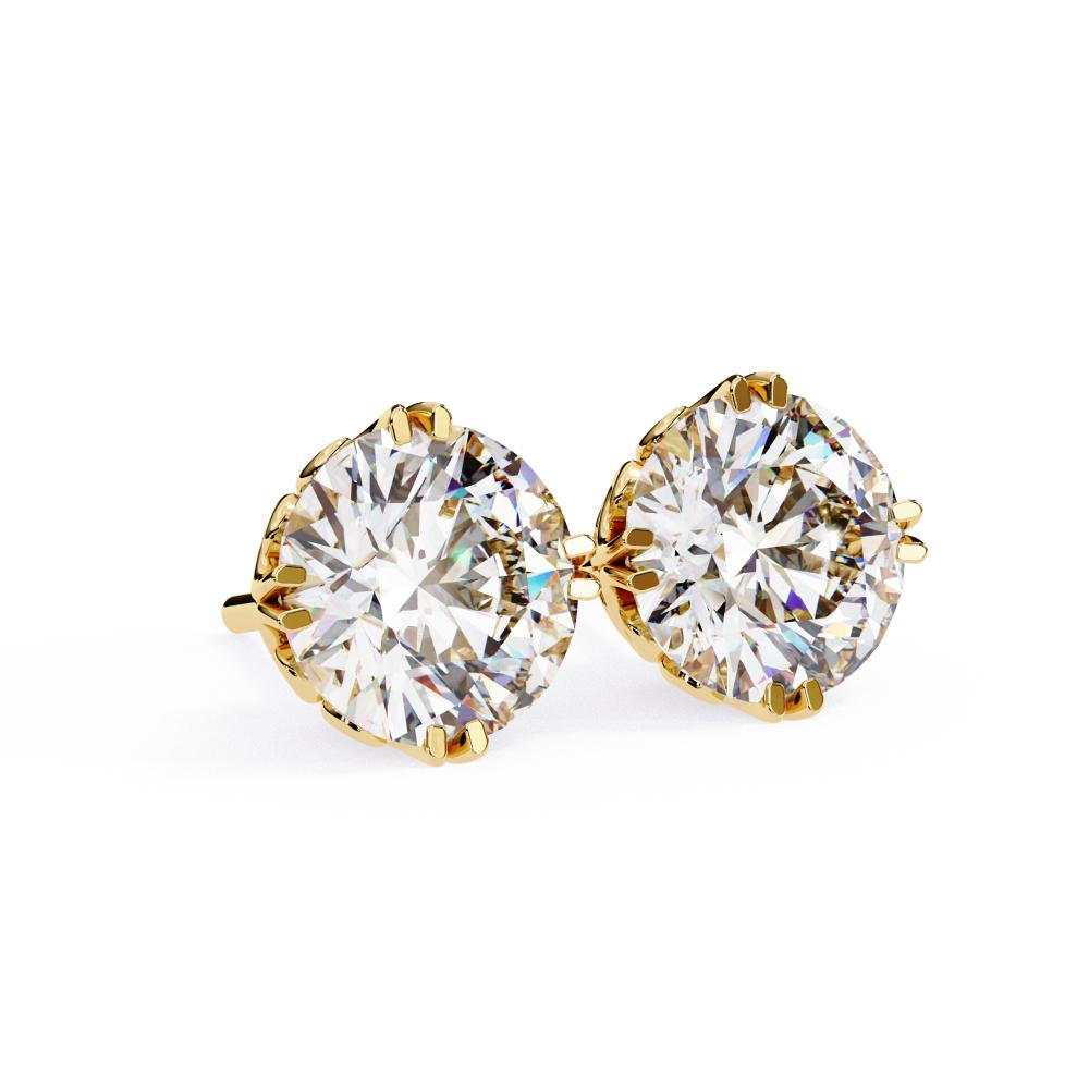 The Aria Round Vintage Style Stud Earrings