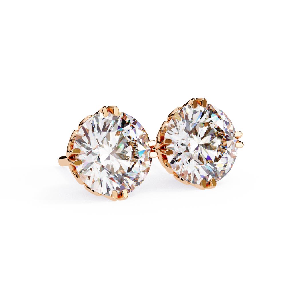 The Aria Round Vintage Style Stud Earrings