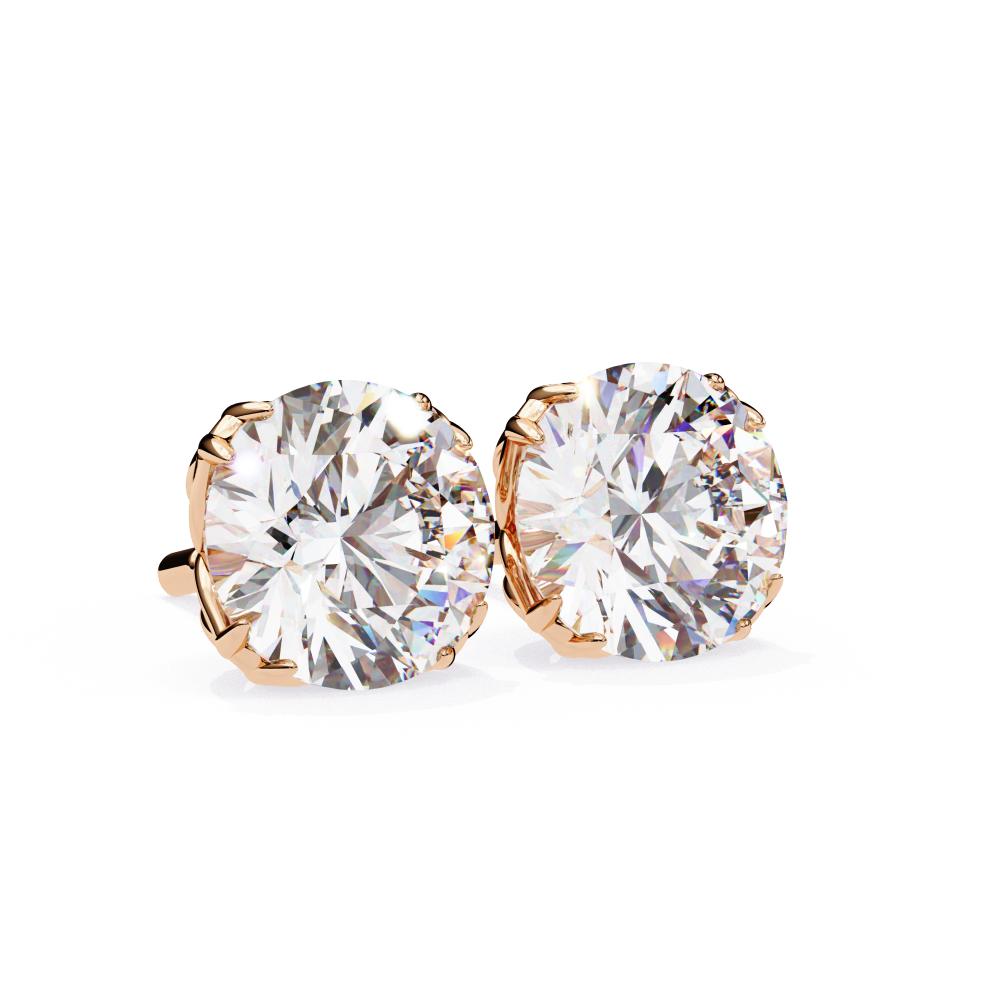 The Franz Round Unique Style Stud Earrings