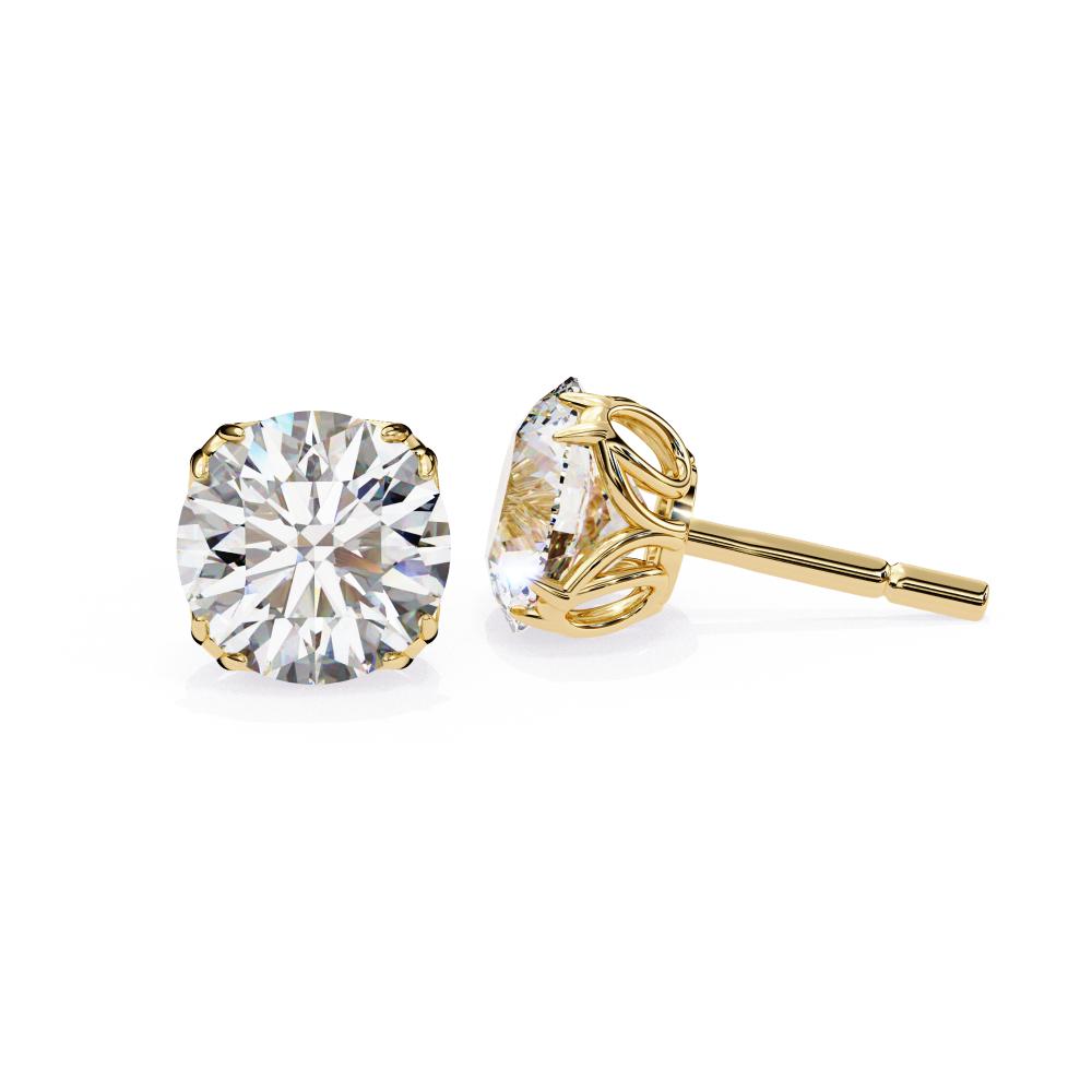 The Franz Round Unique Style Stud Earrings