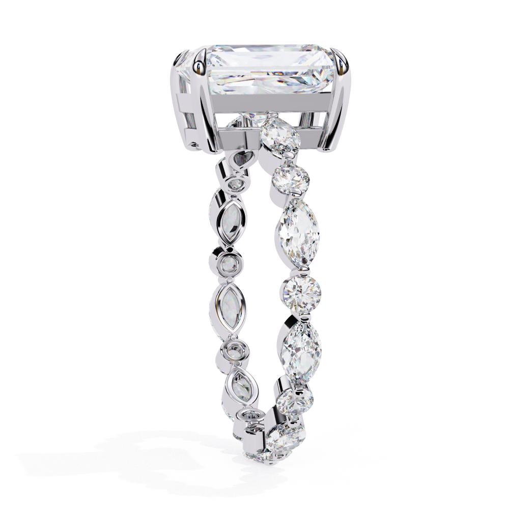 The Martin Radiant Solitaire with Full Eternity Engagement Ring