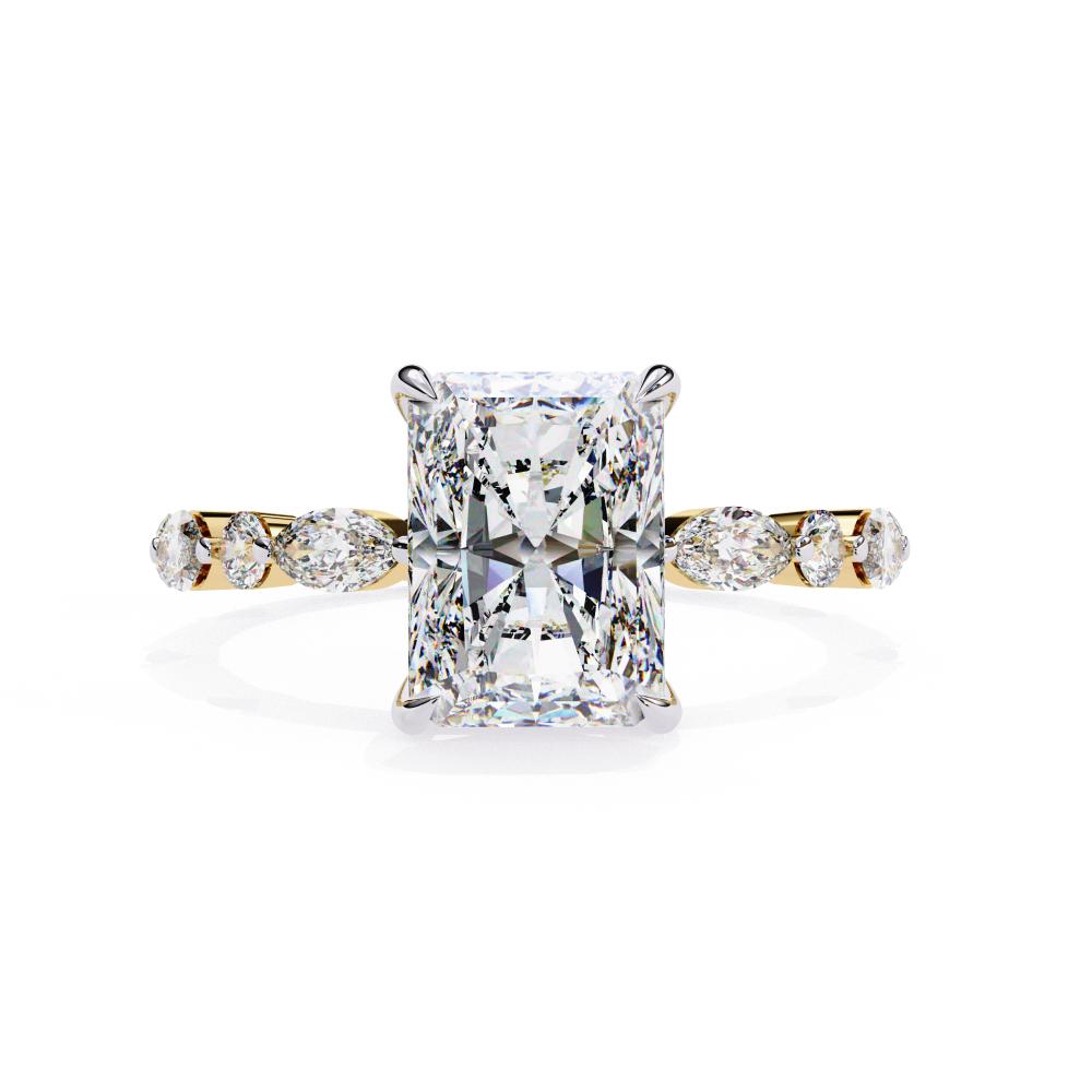 The Martin Radiant Solitaire with Full Eternity Engagement Ring