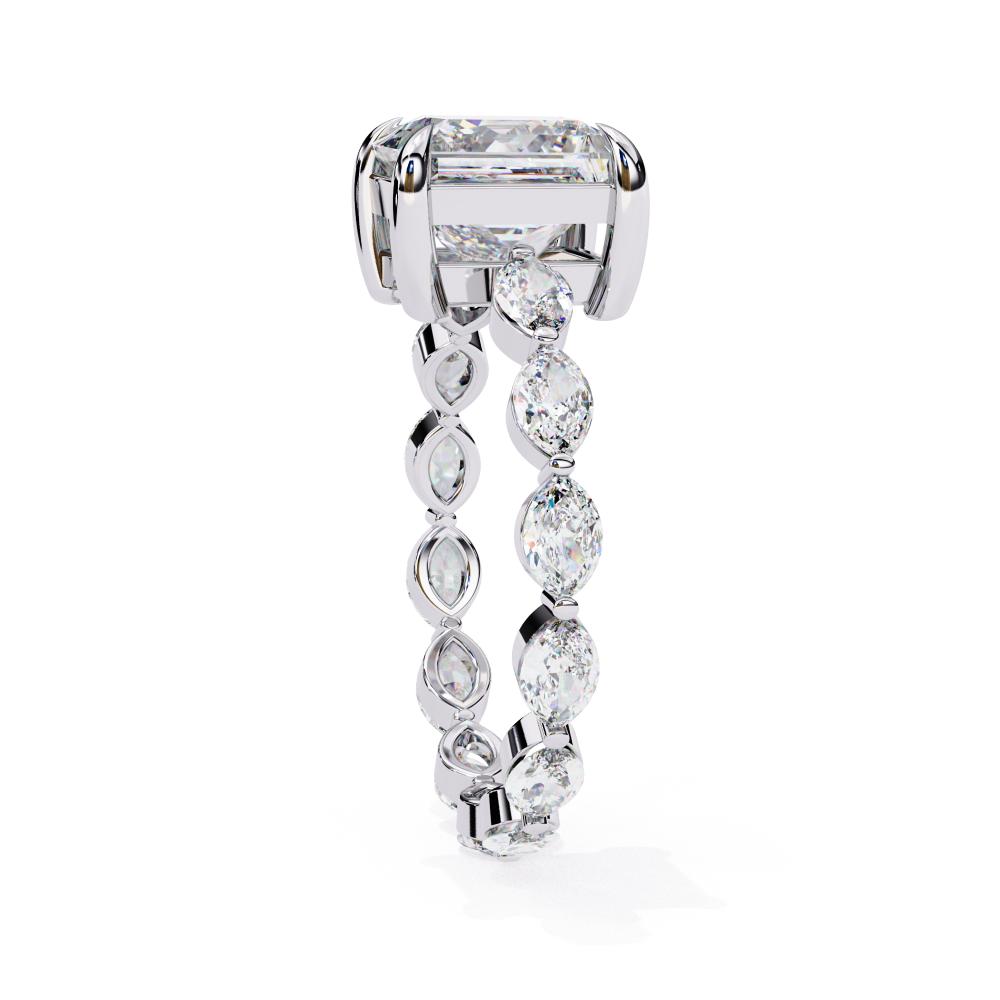 The Draney Princess Solitaire with Full Eternity Engagement Ring