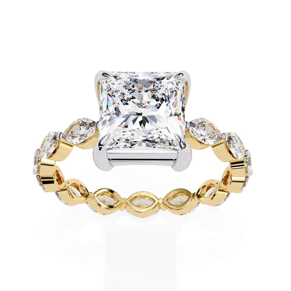 The Draney Princess Solitaire with Full Eternity Engagement Ring