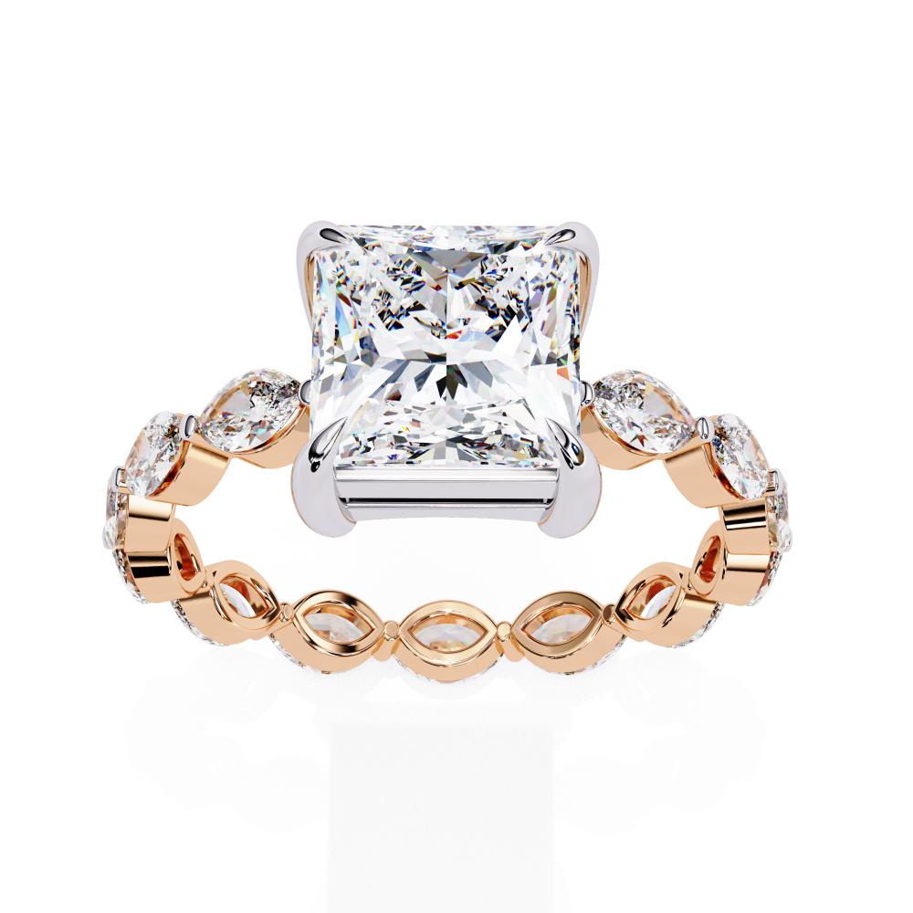The Draney Princess Solitaire with Full Eternity Engagement Ring