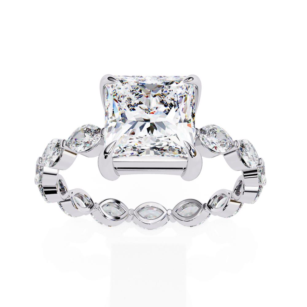 The Draney Princess Solitaire with Full Eternity Engagement Ring
