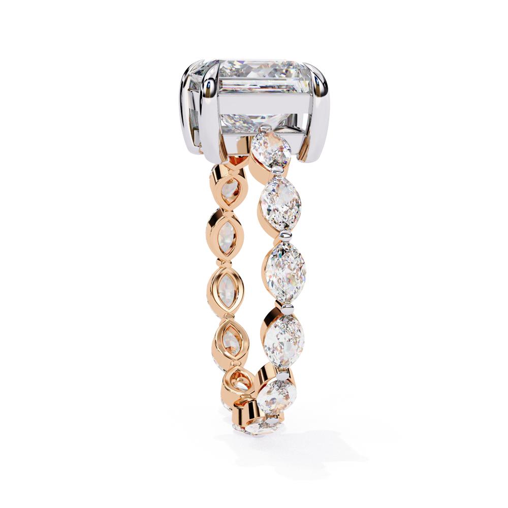 The Draney Princess Solitaire with Full Eternity Engagement Ring