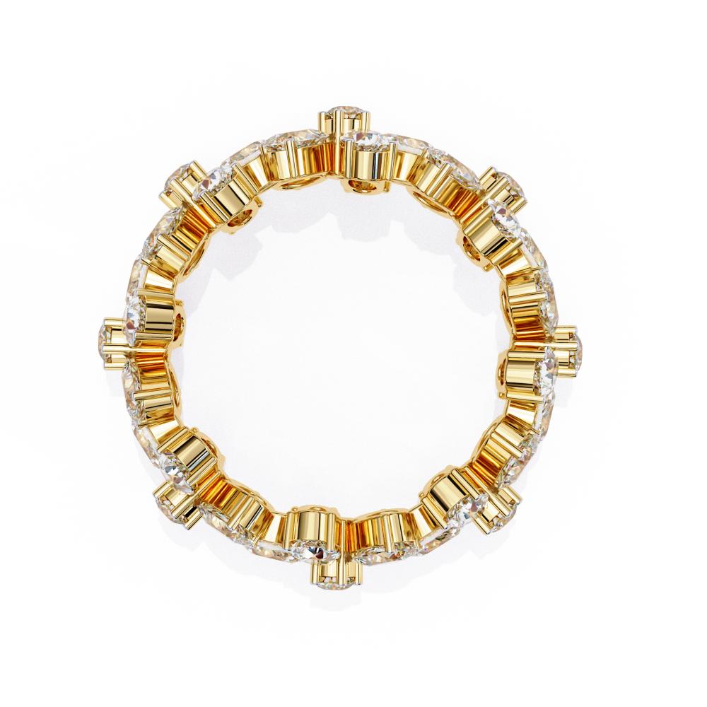 The Lachian Flower Style Full Eternity Wedding Band